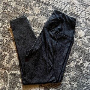 Black Leopard Print Leggings